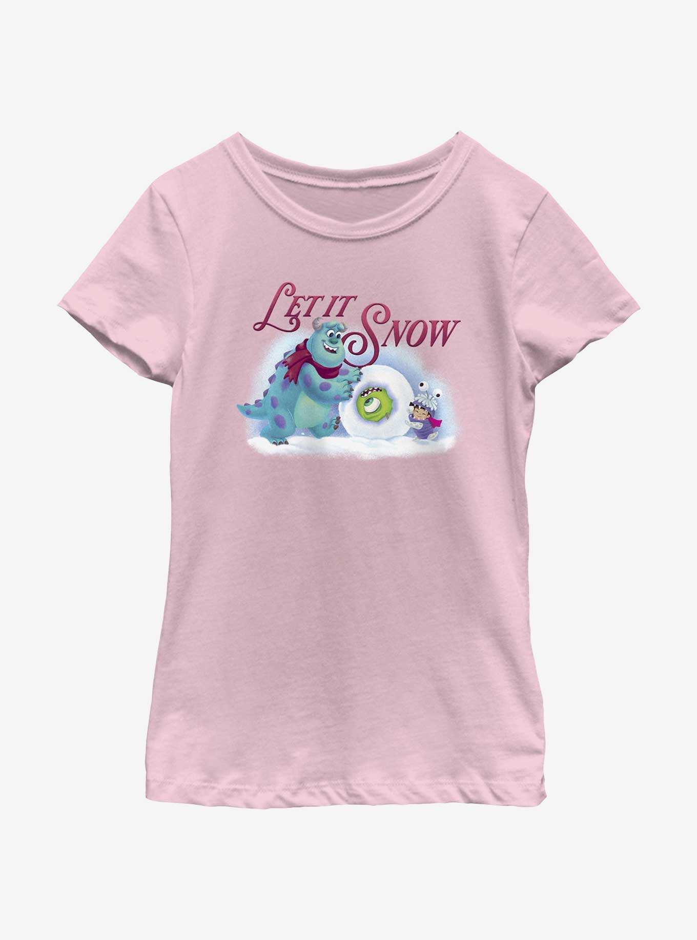 Disney Pixar Monsters Inc. Let It Snow Youth Girls T-Shirt, , hi-res