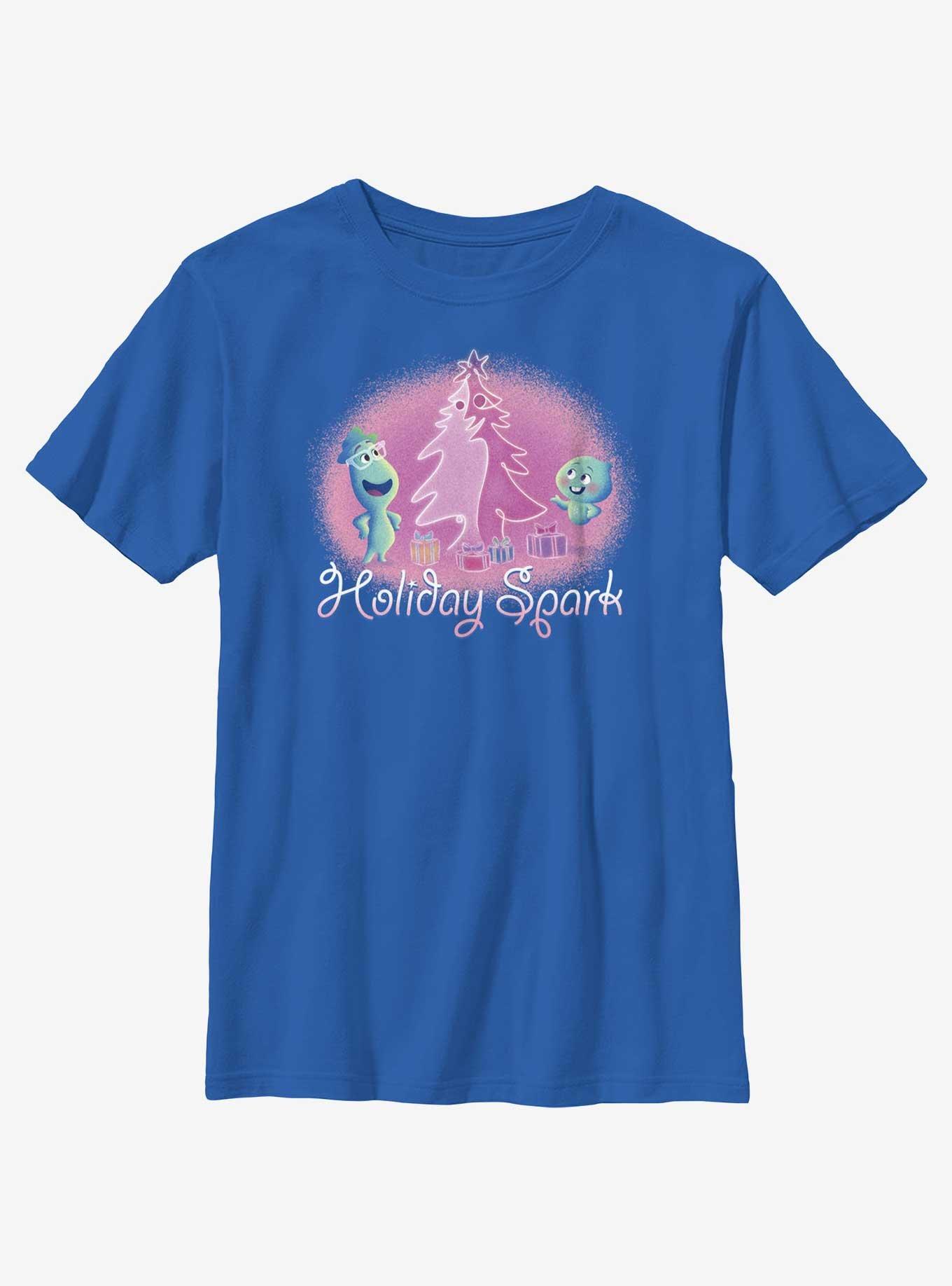 Disney Pixar Soul Holiday Spark Youth T-Shirt, ROYAL, hi-res