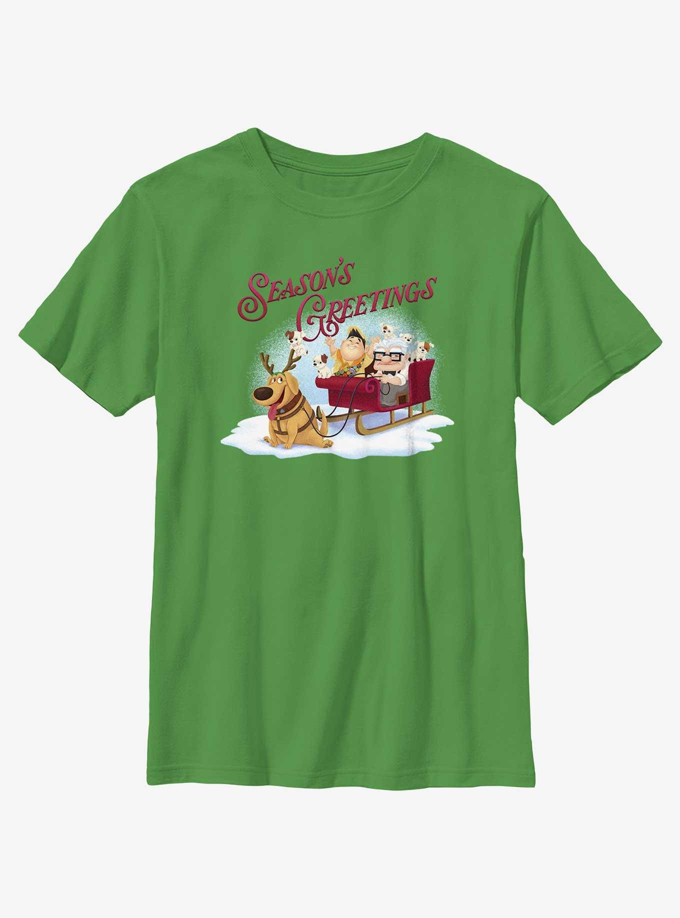 Disney Pixar Up Seasons Greetings Youth T-Shirt, KELLY, hi-res