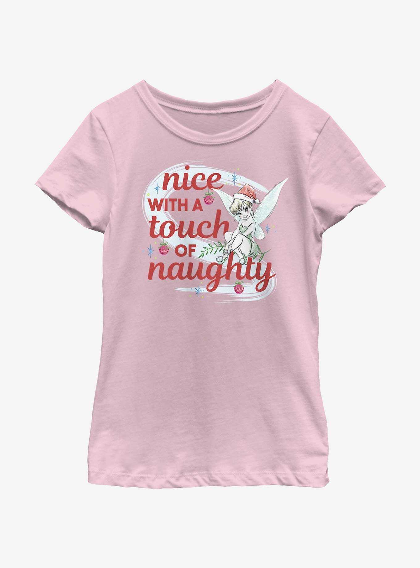 Disney Tinker Bell Nice With A Touch Of Naughty Youth Girls T-Shirt, , hi-res