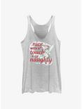 Disney Tinker Bell Nice With A Touch Of Naughty Womens Tank Top, WHITE HTR, hi-res