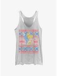 Disney Tinker bell Ugly Holiday Womens Tank Top, WHITE HTR, hi-res