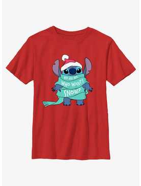 Disney Lilo & Stitch Who Wants Snow Youth T-Shirt, , hi-res