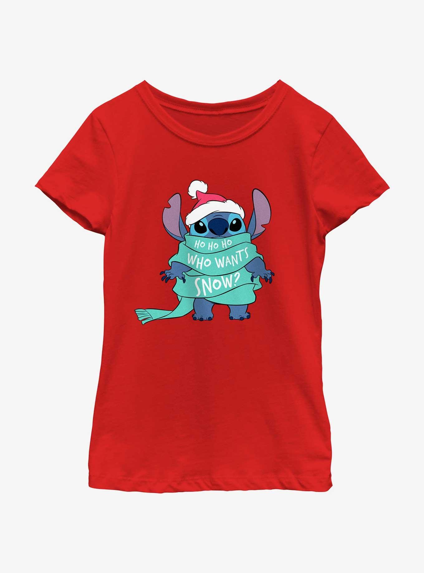 Disney Lilo & Stitch Who Wants Snow Youth Girls T-Shirt, , hi-res