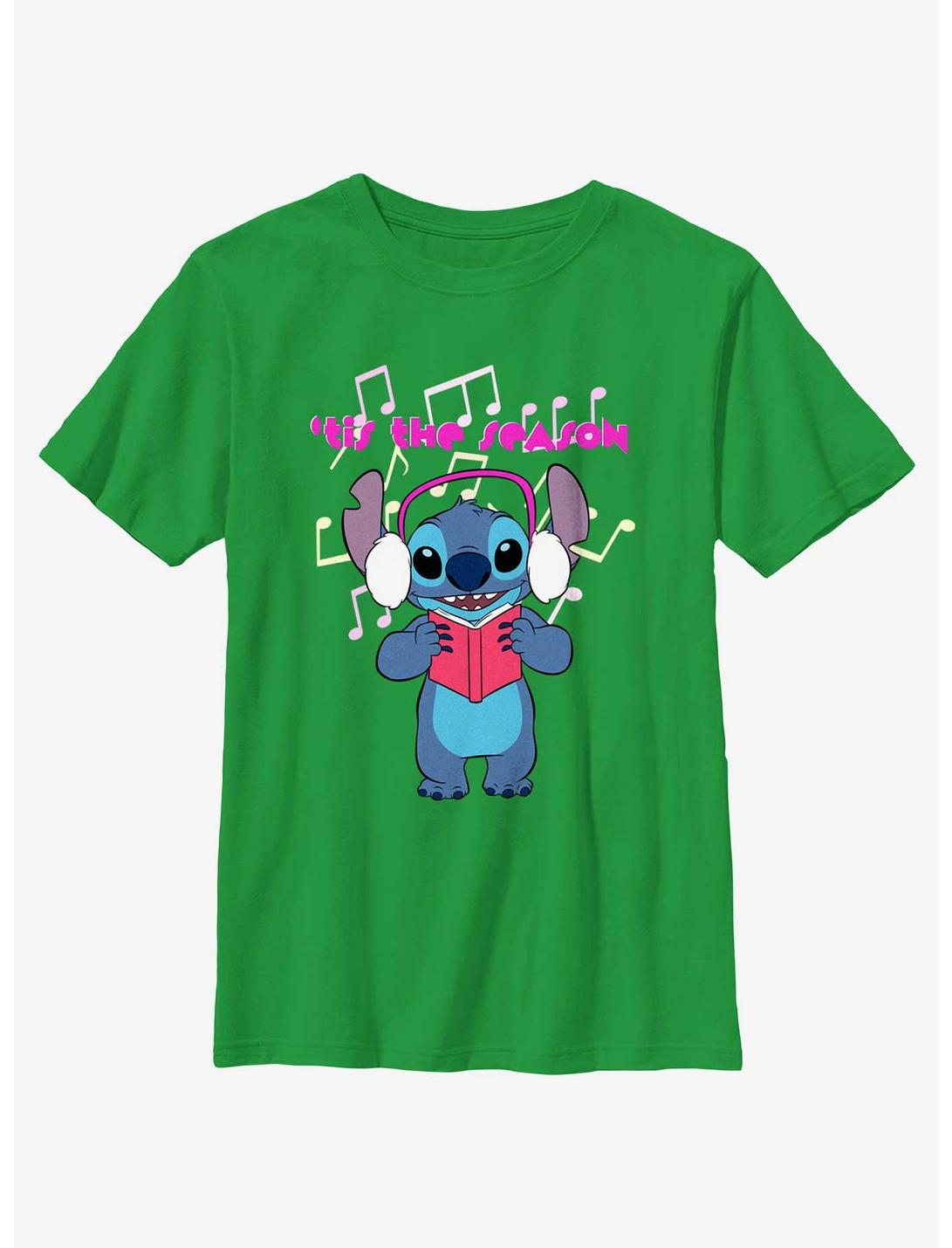 Disney Lilo & Stitch 'Tis The Season Youth T-Shirt, KELLY, hi-res