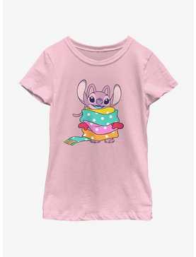 Disney Lilo & Stitch Angel Wrapped In Scarf Youth Girls T-Shirt, , hi-res
