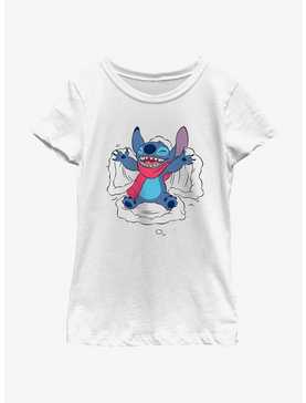 Disney Lilo & Stitch Snow Angel Youth Girls T-Shirt, , hi-res