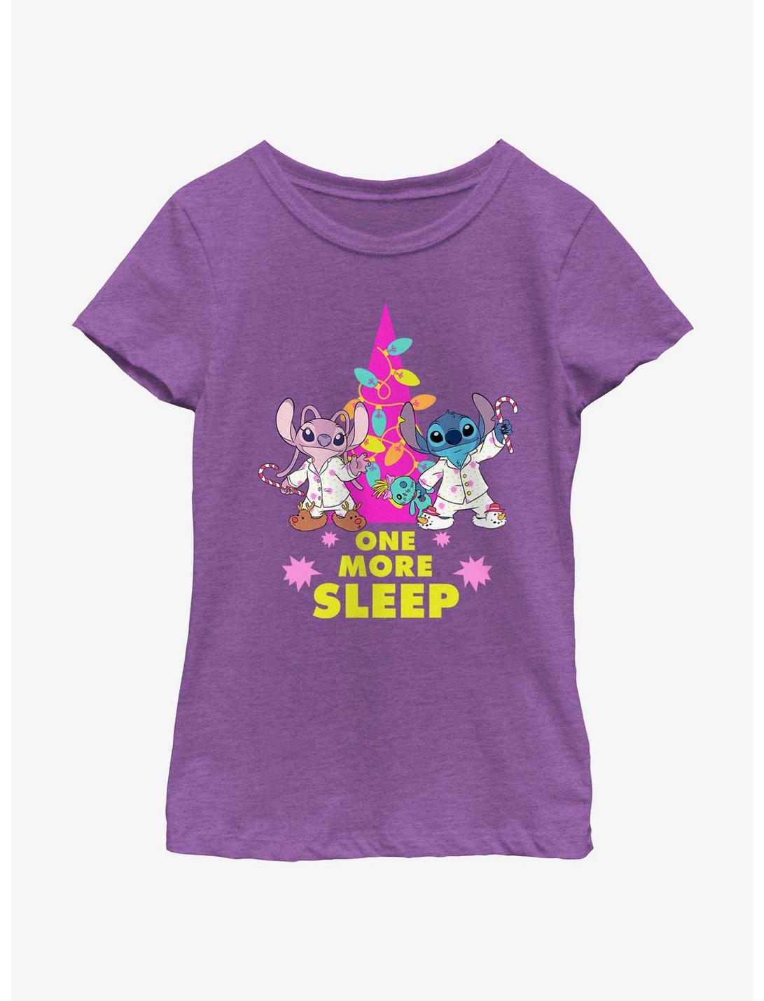 Disney Lilo & Stitch One More Sleep Youth Girls T-Shirt, PURPLE BERRY, hi-res