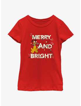 Disney Mickey Mouse Merry And Bright Youth Girls T-Shirt, , hi-res