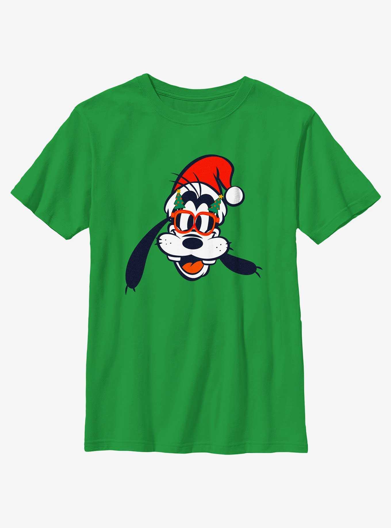 Disney Goofy Christmas Glasses Youth T-Shirt, , hi-res
