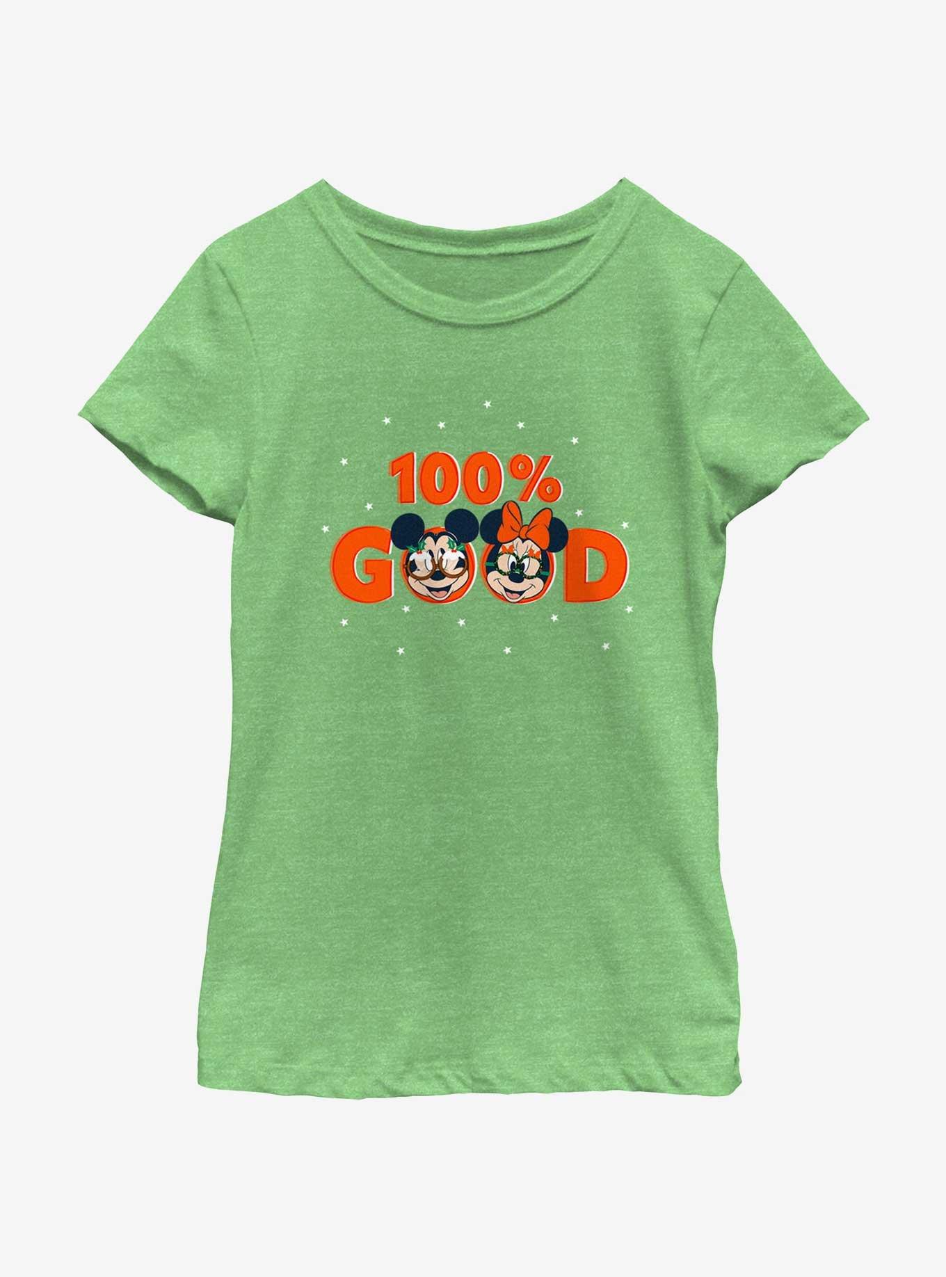 Disney Mickey Mouse 100% Good Youth Girls T-Shirt, GRN APPLE, hi-res