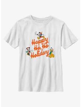 Disney Mickey Mouse Happy Ho Ho Holiday Youth T-Shirt, , hi-res