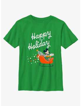 Disney Mickey Mouse Happy Holiday Youth T-Shirt, , hi-res