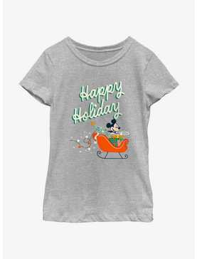 Disney Mickey Mouse Happy Holiday Youth Girls T-Shirt, , hi-res