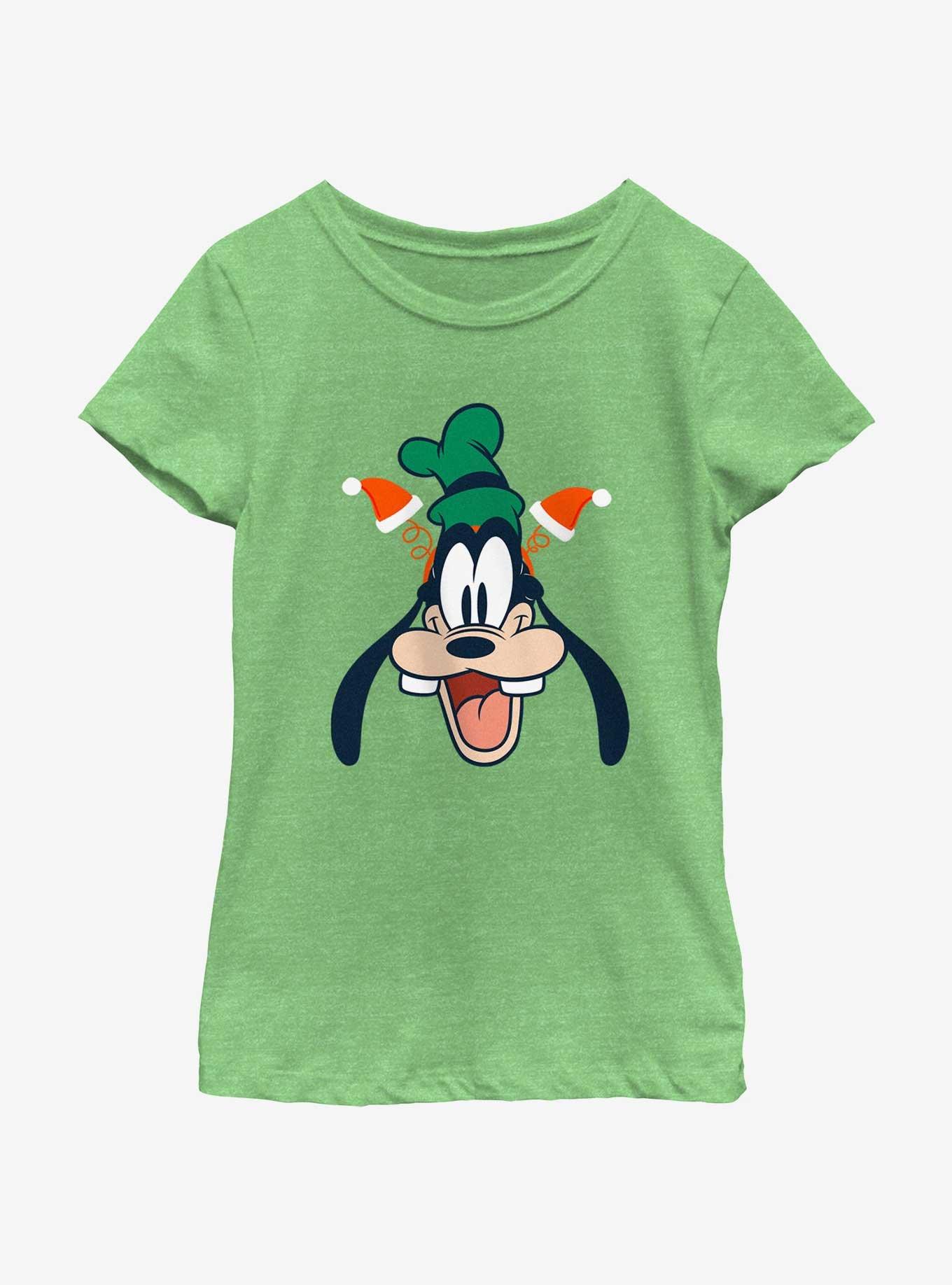 Disney Christmas Goofy Youth Girls T-Shirt, GRN APPLE, hi-res
