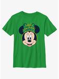 Disney Minnie Mouse Minnie Happy Christmas Ears Youth T-Shirt, KELLY, hi-res