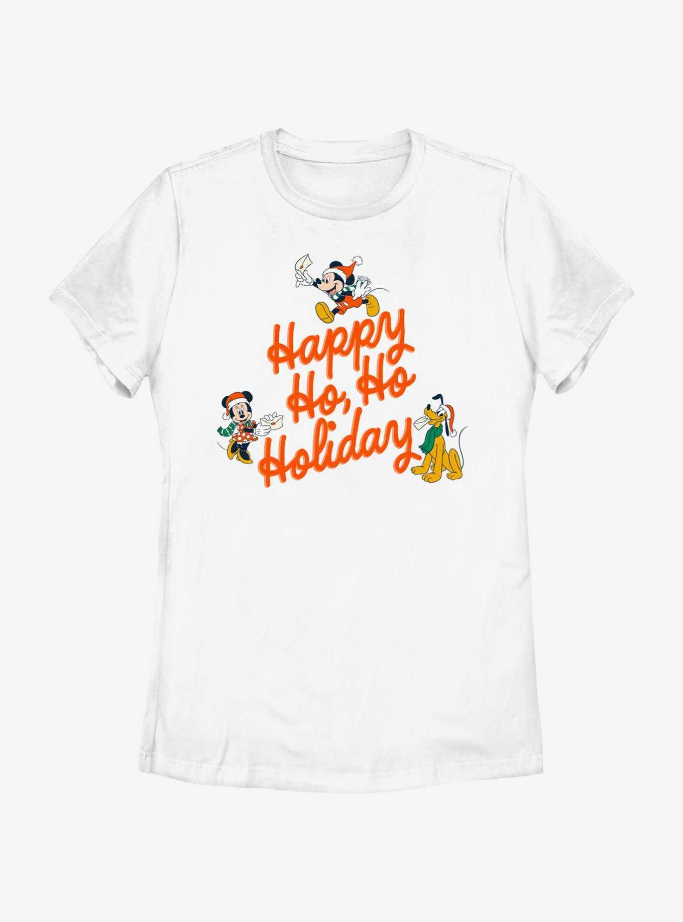 Disney Mickey Mouse Happy Ho Ho Holiday Womens T-Shirt, , hi-res
