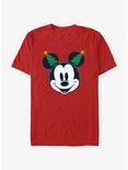 Disney Mickey Mouse Classic Christmas Tree Ears T-Shirt, RED, hi-res