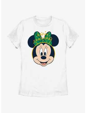 Disney Minnie Mouse Minnie Happy Christmas Ears Womens T-Shirt, , hi-res