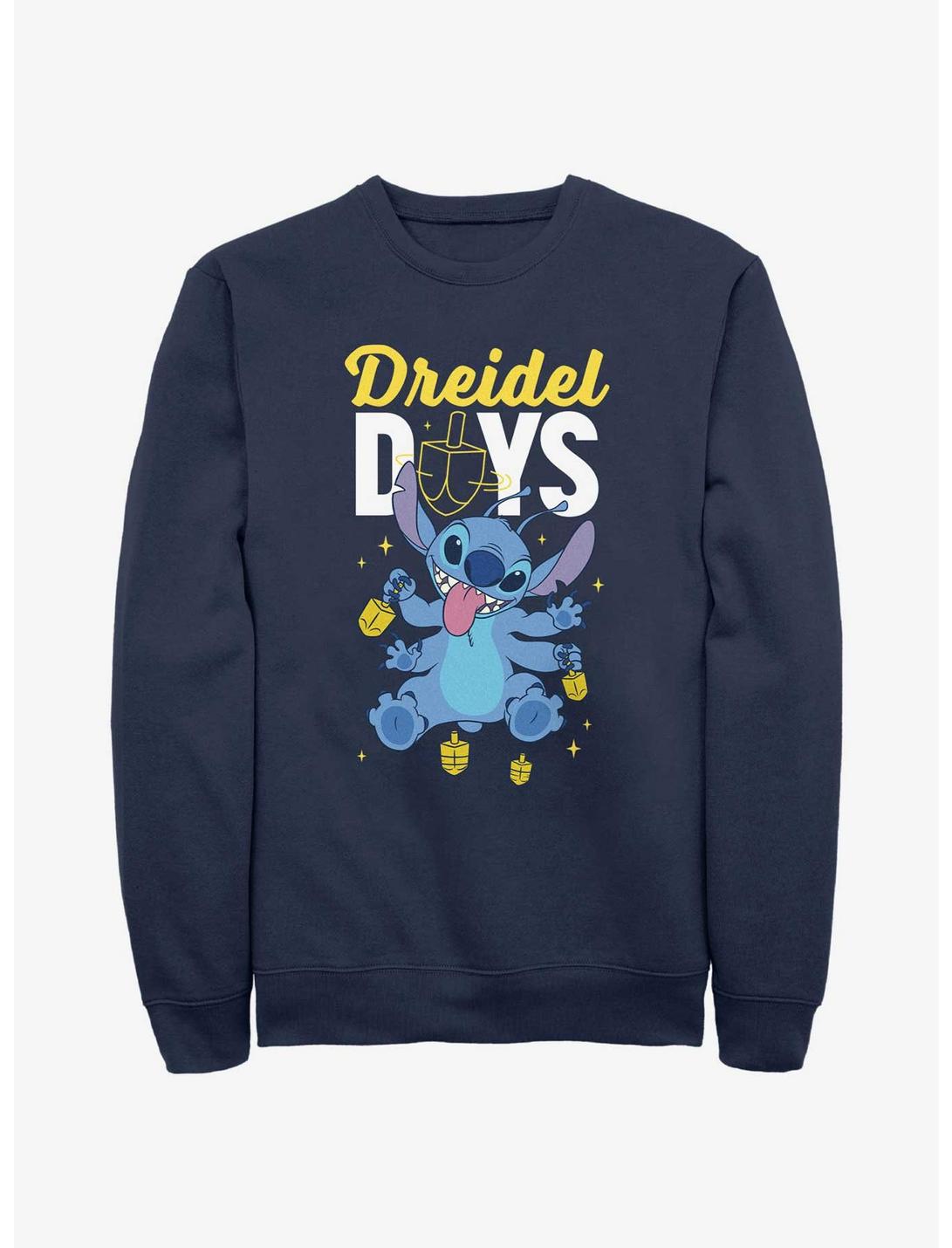 Disney Lilo & Stitch Dreidel Days Sweatshirt, NAVY, hi-res