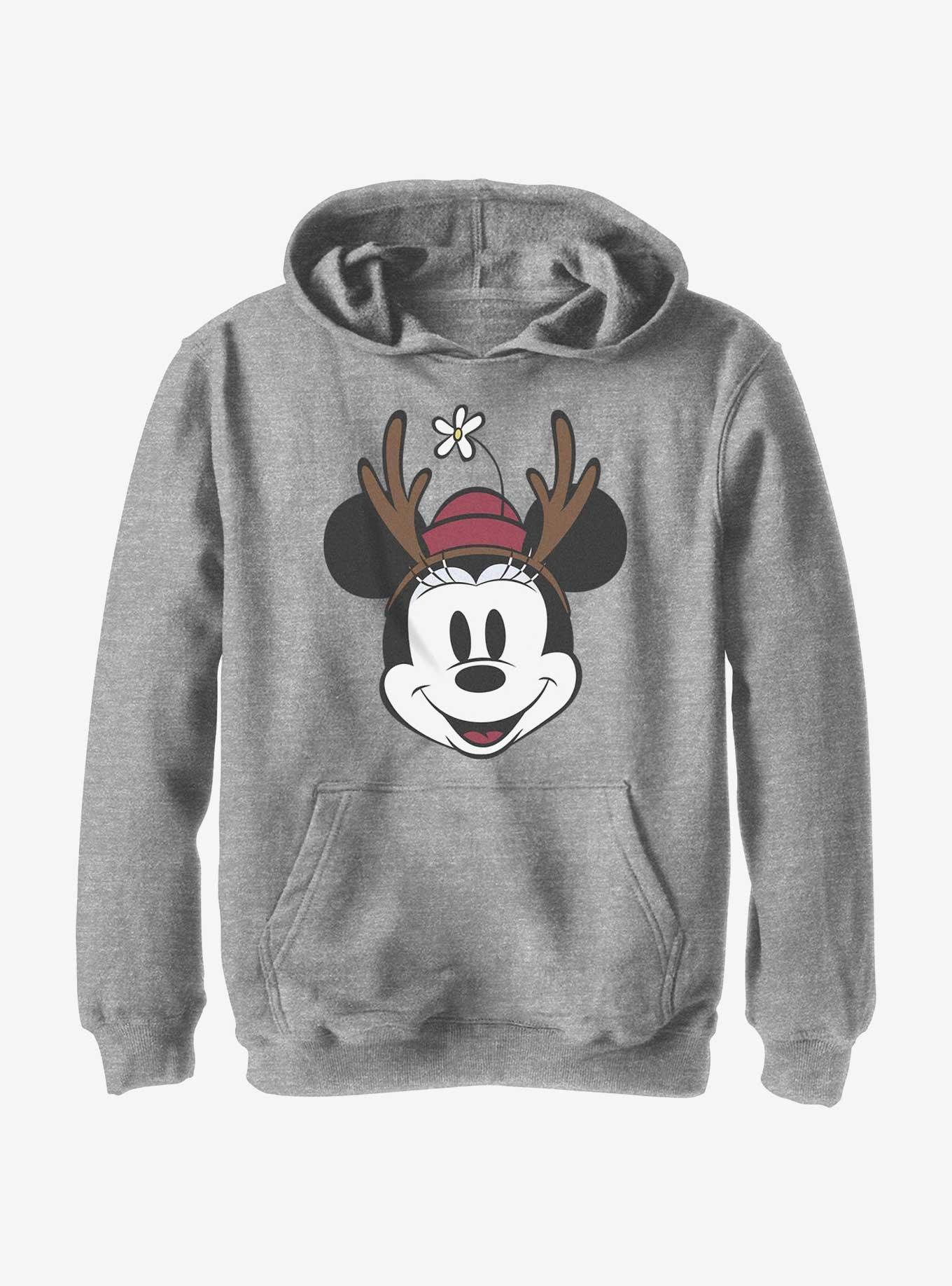 Disney Minnie Mouse Minnie Antlers Youth Hoodie, , hi-res