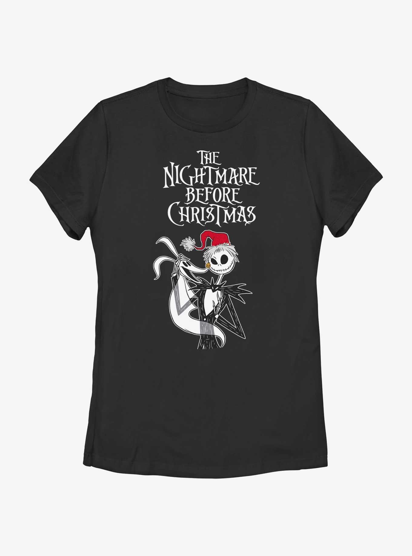 Disney Nightmare Before Christmas Jack & Zero Friendship Womens T-Shirt, BLACK, hi-res