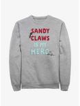 Disney Nightmare Before Christmas My Hero Sandy Claws Sweatshirt, ATH HTR, hi-res