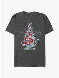 Disney Nightmare Before Christmas Scary Bright Tree T-Shirt, CHARCOAL, hi-res