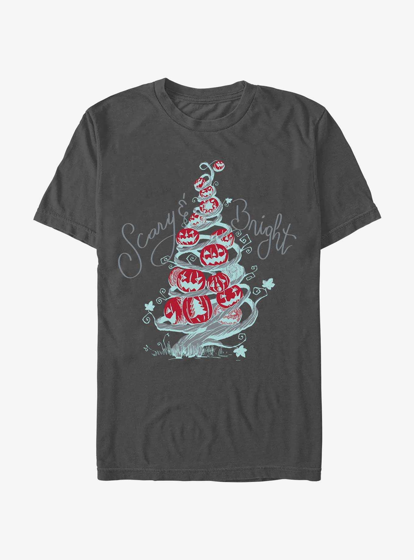 Disney Nightmare Before Christmas Scary Bright Tree T-Shirt, , hi-res