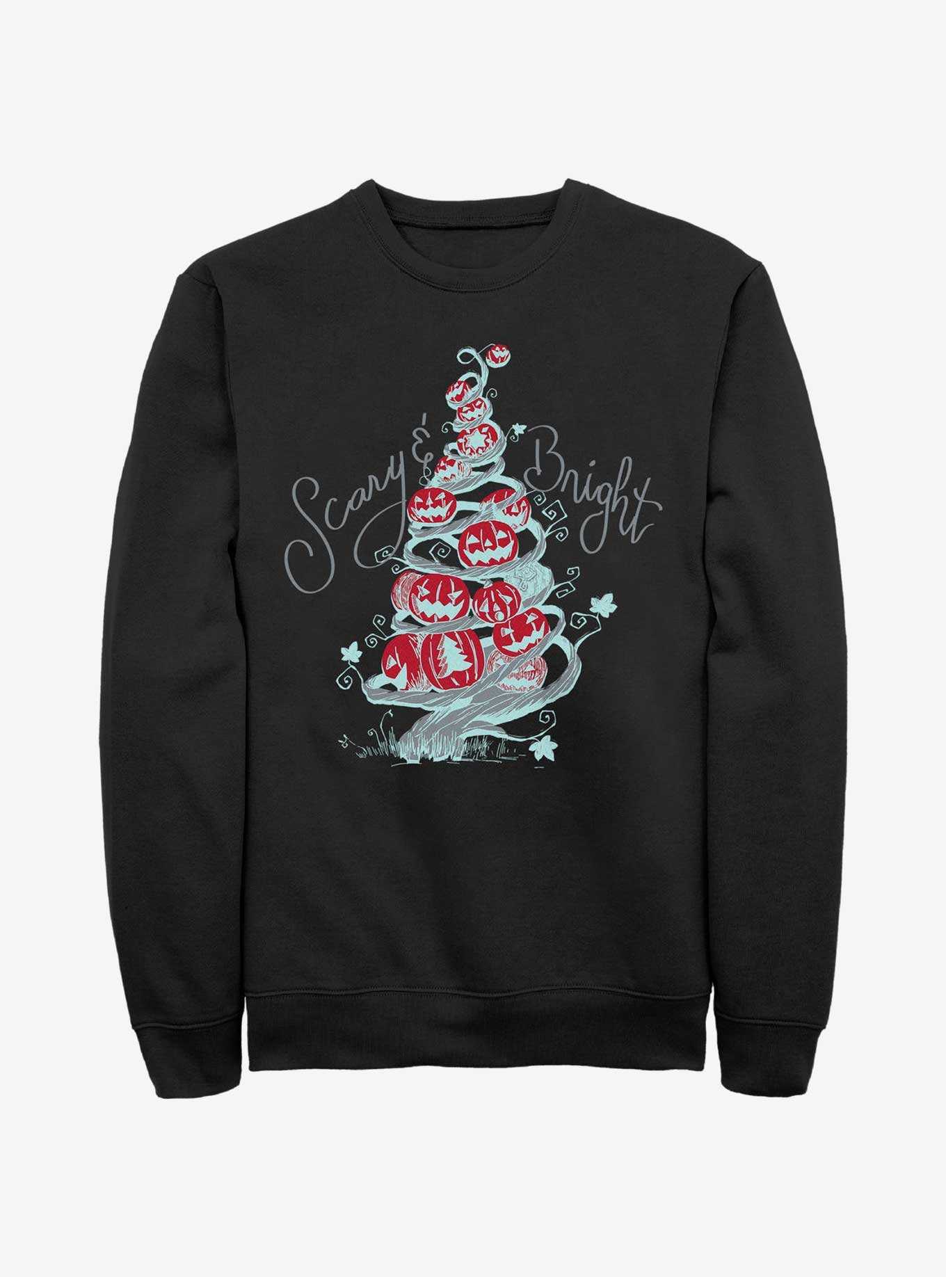 Disney Nightmare Before Christmas Scary & Bright Tree Sweatshirt, , hi-res