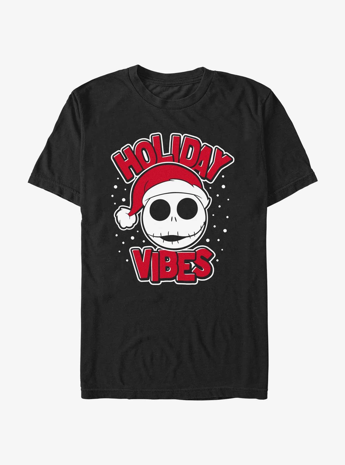 Disney Nightmare Before Christmas Holiday Vibes Jack T-Shirt, BLACK, hi-res