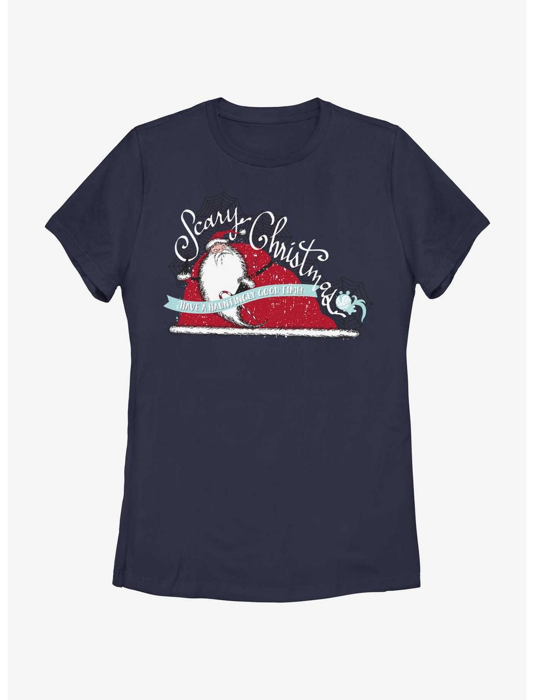 Disney Nightmare Before Christmas Scary Christmas Womens T-Shirt, NAVY, hi-res
