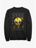 Disney Nightmare Before Christmas Jack Ugly Holidays Style Sweatshirt, BLACK, hi-res