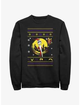 Disney Nightmare Before Christmas Jack Ugly Holidays Style Sweatshirt, , hi-res