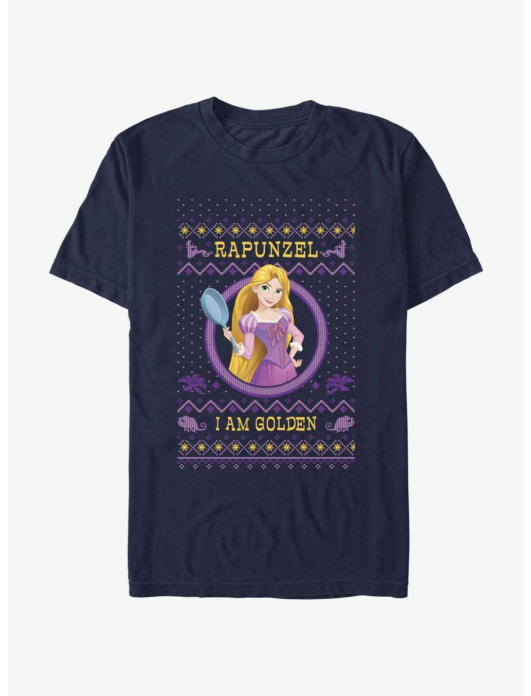 Disney Princesses Rapunzel Ugly Holiday T-Shirt, NAVY, hi-res