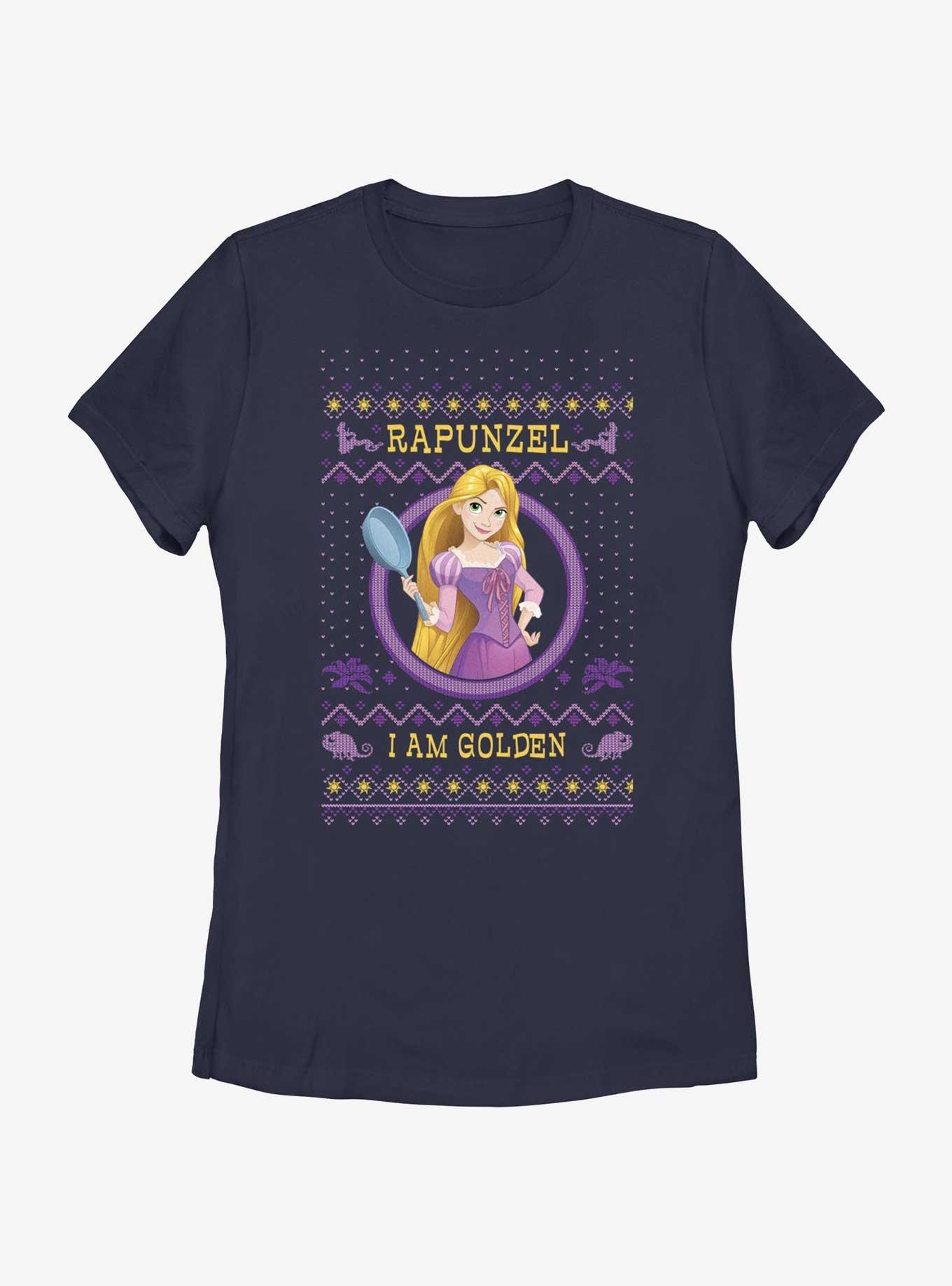 Disney Princesses Rapunzel Ugly Holiday Womens T-Shirt, , hi-res