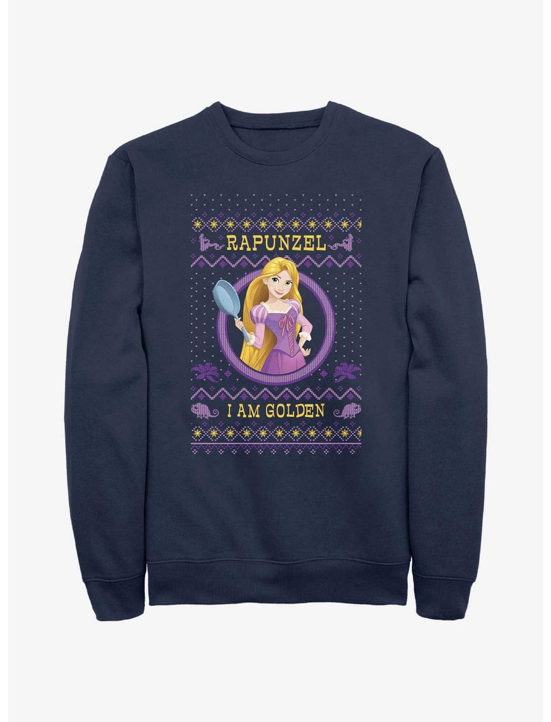 Disney Princesses Rapunzel Ugly Holiday Sweatshirt, NAVY, hi-res