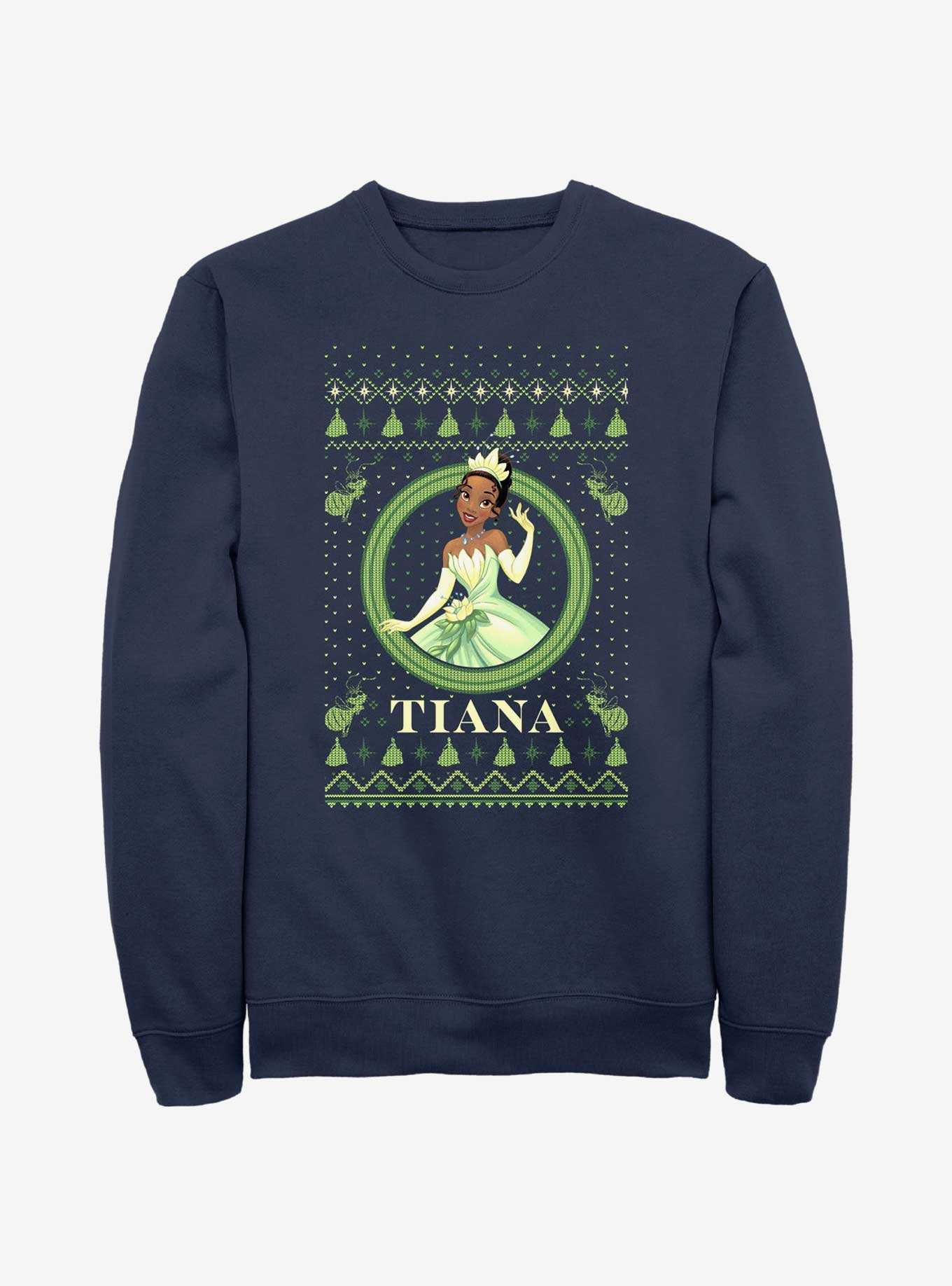 Disney The Princess & The Frog Tiana Ugly Holiday Sweatshirt, , hi-res
