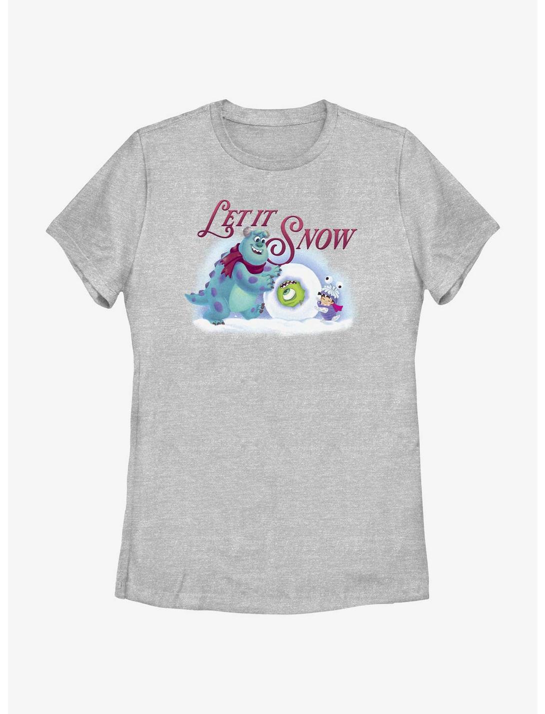 Disney Pixar Monsters Inc. Let It Snow Womens T-Shirt, ATH HTR, hi-res