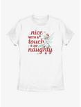 Disney Tinker Bell Nice With A Touch Of Naughty Womens T-Shirt, WHITE, hi-res