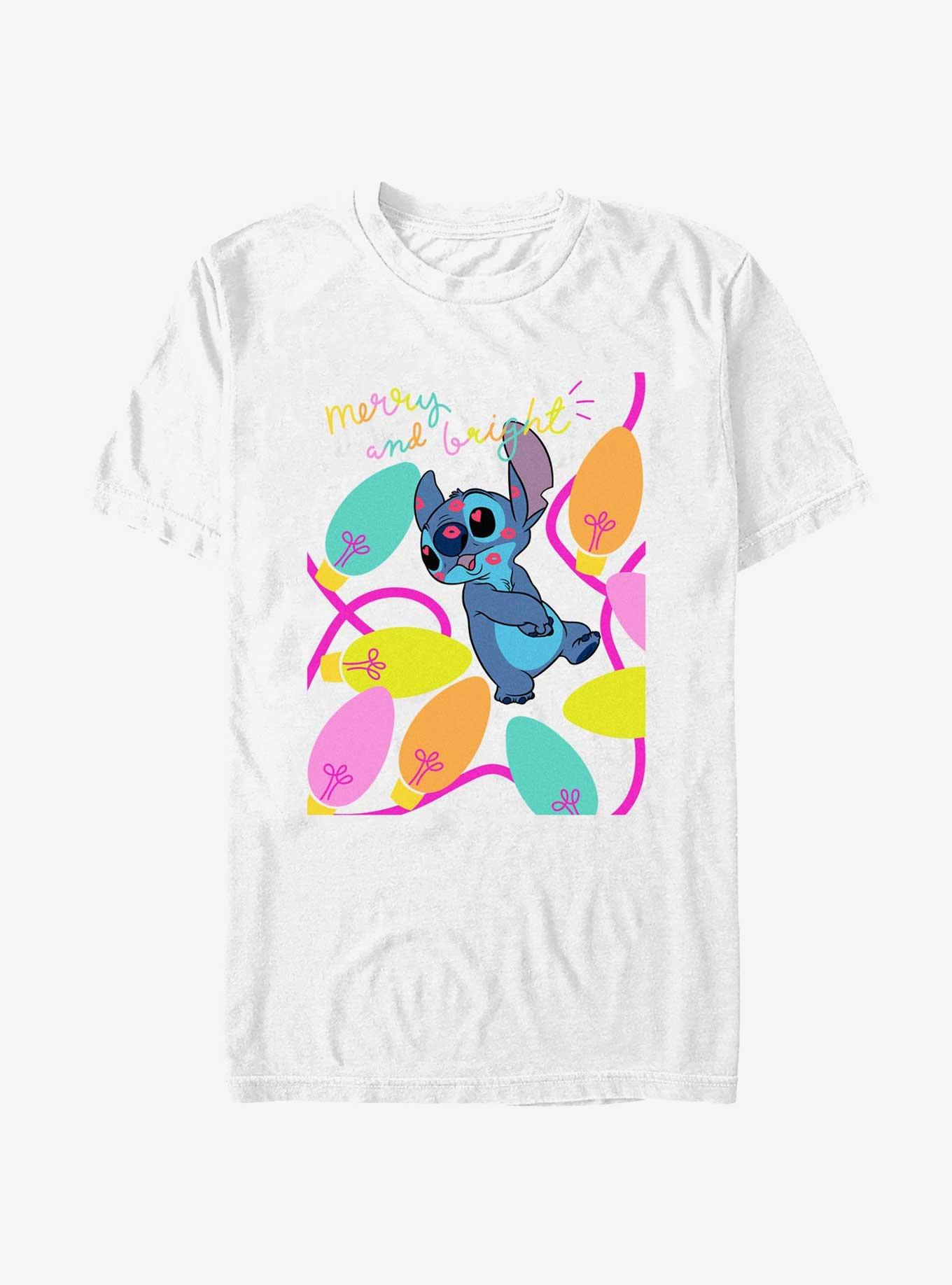 Disney Lilo & Stitch Merry And Bright T-Shirt, , hi-res