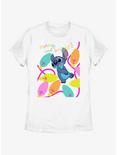 Disney Lilo & Stitch Merry And Bright Womens T-Shirt, WHITE, hi-res