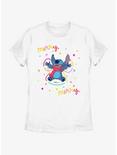 Disney Lilo & Stitch Merry Merry Snow Angel Womens T-Shirt, WHITE, hi-res