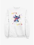 Disney Lilo & Stitch Merry Merry Snow Angel Sweatshirt, WHITE, hi-res