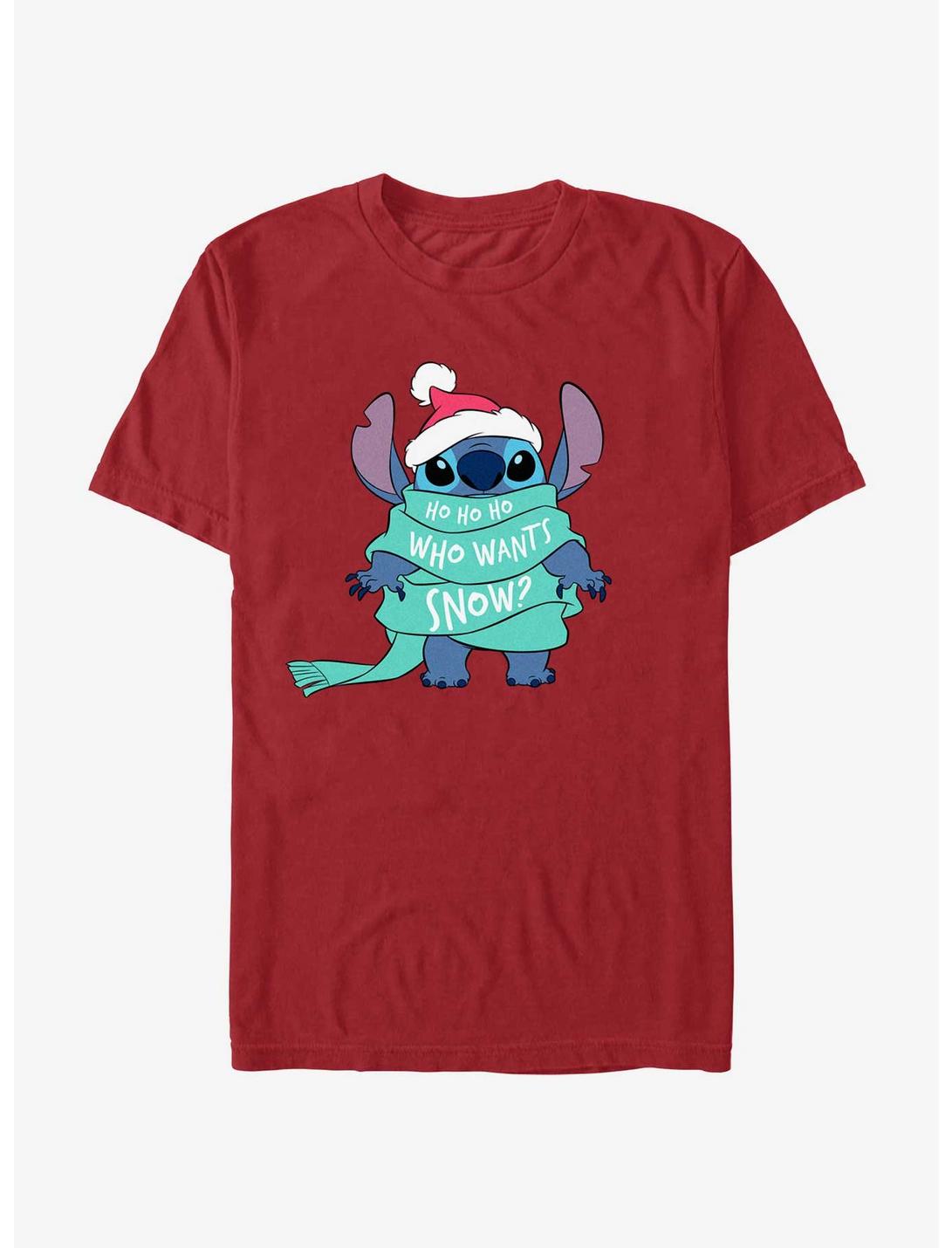 Disney Lilo & Stitch Who Wants Snow T-Shirt, CARDINAL, hi-res