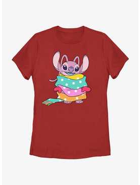 Disney Lilo & Stitch Angel Wrapped In Scarf Womens T-Shirt, , hi-res