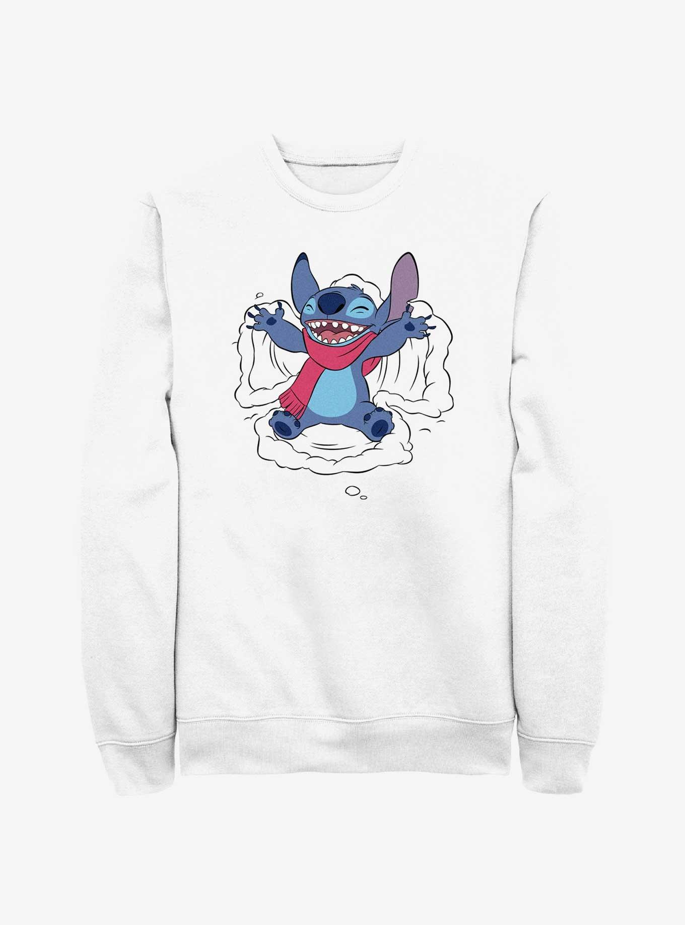 Disney Lilo & Stitch Snow Angel Sweatshirt, WHITE, hi-res