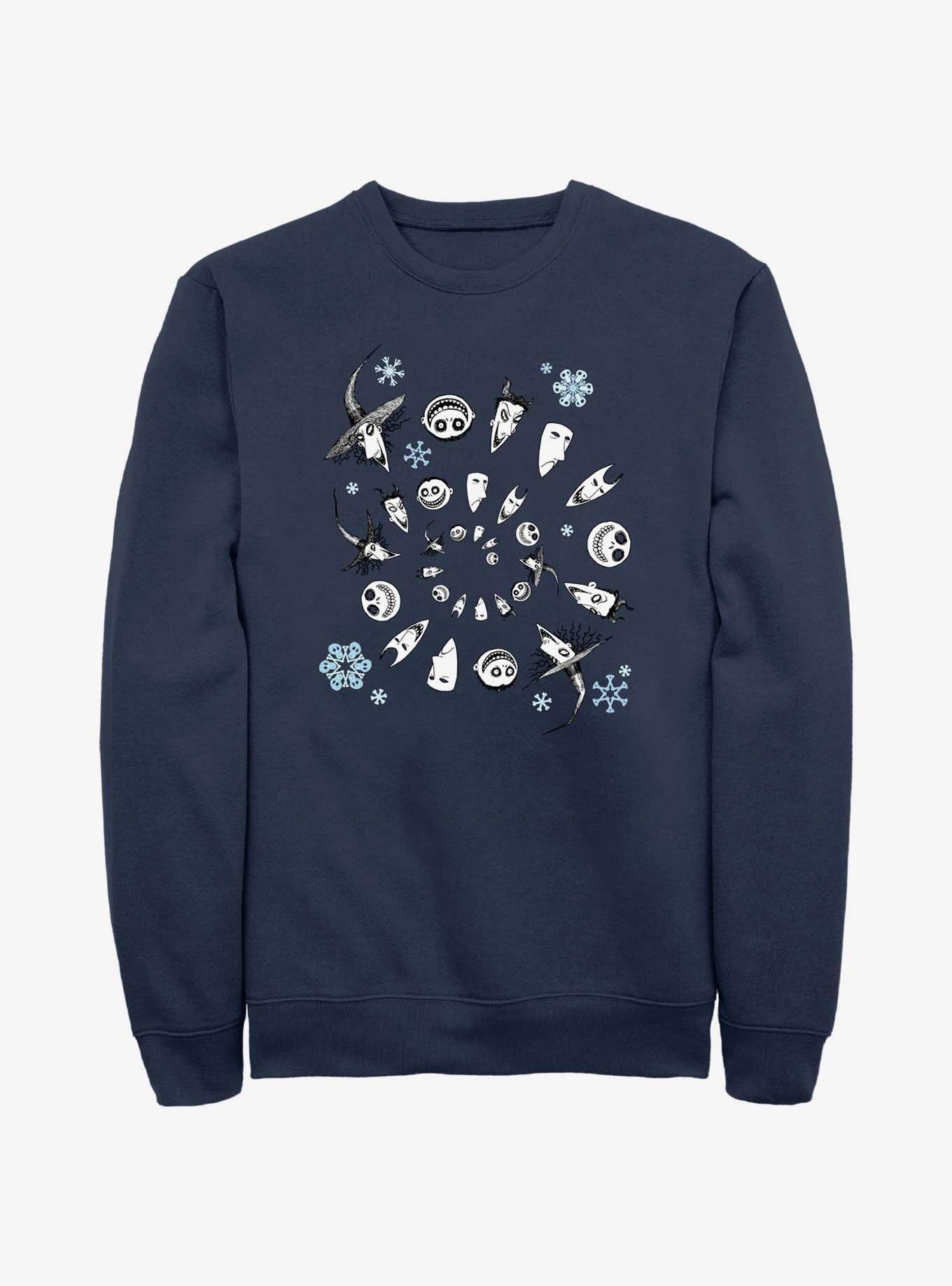 Disney Nightmare Before Christmas Boogie's Boys Winter Swirl Sweatshirt, , hi-res