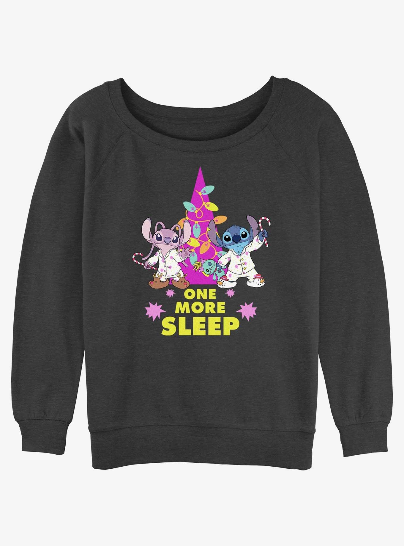 Disney Lilo & Stitch One More Sleep Womens Slouchy Sweatshirt, , hi-res