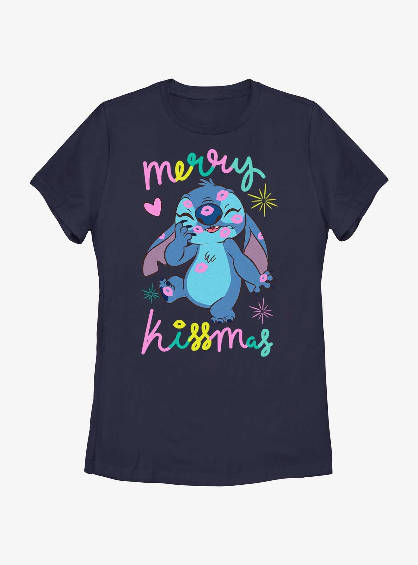 Disney Lilo & Stitch Kissmas Stitch Womens T-Shirt, , hi-res